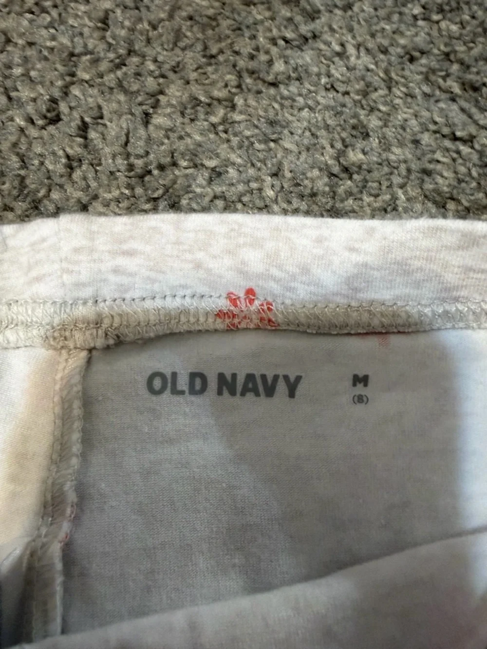 Old Navy Light Gray Shorts with Pink Floral Accent